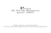 Projet de loi de finances pour 2005alize.finances.gouv.fr/budget/plf2005/jaunes/881.pdfEn application des dispositions de l’article 4 de la loi n 82-610 du 15 juillet 1982 modifié