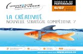 POLYTECH - NANTES La créativité · Le 6 juillet 2017, à Nantes, l’Université Jules Verne rassemblera près de 800 personnes : chefs d’entreprises, cadres, salariés et toute