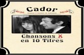 24 -chansons X -chansons X (1).pdf · Ndrl : Pour ce n°24 de Cador bien malin celui ou celle qui aurait pu me dénicher un(e) chanteur (euse) francophone dont le patronyme commence