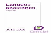 Licence - Sainte-Barbe Library...Langues anciennes – Licence - 14 - ROMILLY Jacqueline de, La modernité d’Euripide, Paris : Presses universitaires de France, 1986, 237 p. 88/1