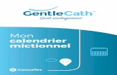 Mon calendrier mictionnel · Les produits de la gamme GentleCath™, fabriqués par ConvaTec, sont destinés à la vidange régulière de la vessie par sondage urinaire intermittent.