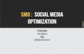 SMO : Social media optimization - lcprod SMO : Social media optimization Panorama Les outils SMO Actualités 2013. Panorama. PANORAMA Intelligence collective •L’idée première
