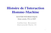 Histoire de l'Interaction Homme-Machine › ~recanati › docs › M2-InHM › Historique.pdf · Labs avec le support de la Air Force et de NSF. • Le Gestionnaire de Réaction de