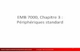 EMB 7000, Chapitre 3 : Périphériques standardboukadoum_m/EMB7000/Notes/ch3 uC perip… · E/S parallèles et sérielles PC7 PÉRIPHÉRIQUE PARALLÈLE (ex. imprimante de PC) PC6