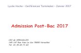 Admission Post-Bac 2017 - Lycée Hoche · Devenir des élèves de Terminale ES du lycée Hoche *Sont comptabilisés les élèves «admis»(ayant acceptéune proposition d’admission)