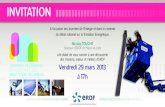 INVITATION ...lllll Visite du poste source alimentant le centre ville d’Angers lllll Les engagements clients d’ERDF lllll Démonstration de conduite du véhicule électrique...
