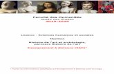 Guide des études SEAD, HA 2019-2020 · En italique, les enseignants titulaires d’histoire de l’art et archéologie n’intervenant pas dans le cadre de l’enseignement à distance