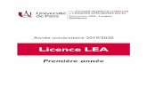 Licence LEA - Paris Diderot University...moitié étant la note d’examen de fin de semestre (dictionnaire unilingue autorisé dans les deux cas). Session de seconde chance : l’expression