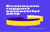 Econocom rapport semestriel 2019 · Au cours du premier semestre, Econocom Group a procédé au rachat (hors le contrat de liquidité en vigueur jusqu‘en mars) de 2 972 833 actions,