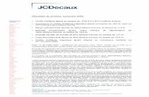 Résultats du premier semestre 2016 - JCDecaux › sites › default › files › ... Résultats du premier semestre 2016 Chiffre d'affaires ajusté en hausse de +10,8 % à 1 617,3