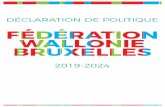 DÉCLARATION DE POLITIQUE©claration de... · 2019-11-21 · 4 compétences de la Fédération pour viser la neutralité carbone au plus tard en 2050, et de 55% de réduction des
