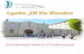 Accueil - Lycée Jean-Baptiste de Baudre - Préambule › images › le_lycee › Livret_Accueil... · 2015-07-09 · 3 PREAMBULE Ce livret d’accueil a été réalisé par une équipe