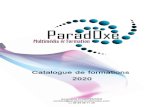 Catalogue de formations 2020 - Paradoxe · Contenu de la formation : •Connaître et reconnaître les divers types de formats. •Comprendre les notions de caractères et paragraphes.