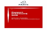 Rapport D’ACTIVITÉ 2018 - Paris · 2019-10-17 · tels qu’un tableau de bord. Suivre les variations temporelles des indicateurs inclus dans le tableau de bord permettra de connaître