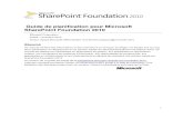 Guide de planification pour Microsoft SharePoint ...download.microsoft.com/download/B/6/6/B6669B62-C22A-4C01-984… · Guide de planification pour Microsoft SharePoint Foundation