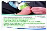 PROPOSITIONS VISANT À LUTTER CONTRE LA CORRUPTION DANS … · à mettre en œuvre des mesures concrètes de lutte contre la corruption et à améliorer la coopération internationale