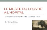 LE MUSÉE DU LOUVRE A L’HÔPITAL - FMSH · Le programme « Le Louvre à l’hôpital» •Partenariat entre le musée du Louvre et l’AP-HP •Convention signée en 2014 •Améliorer