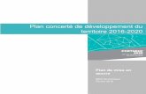 Plan concerté de développement du territoire 2016-2020 · Les axes de communication; Les stratégies et outils de communication; Le budget à prévoir et les échéances pour soutenir