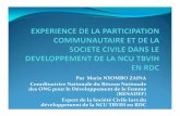 Coordinatrice Nationale du Réseau Nationale des ONG pour ... · Expert de la Société Civile lors du développement de la NCU TBVIH en RDC. PLAN DE LA PRESENTATION I. CONTEXTE II.