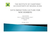 54TH INDUCTION LECTURE FOR NEW MEMBERS - icanig.orgicanig.org › ican › documents › 54th_Induction_Lecture_by_the_RCE.pdf · 54TH INDUCTION LECTURE FOR NEW MEMBERS ICAN CENTRE