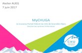 MyCHUGA - auealpes.files.wordpress.comCentre Hospitalier Universitaire Grenoble Alpes Choix des informations transmises au patient . Les Documents transmis dans MyCHUGA ... Présentation