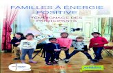 FAMILLES À ÉNERGIE POSITIVE · Le projet : une équipe de 4 volontaires est partie en 2016 sur les traces d’anciens participants au défi familles à énergie positive dans le