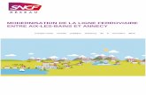 MODERNISATION DE LA LIGNE FERROVIAIRE ... - sncf-reseau.com · 2015-2020 p E Ane cy haute:: savoie 30 % 19% Convention de financement des Études phase I (4M€ inscrits au CPER)
