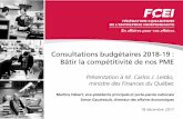 Consultations budgétaires 2018-19 : Bâtir la compétitivité ... · FCEI, Sondage normes du travail et RH au Québec 2017, Web, du 24 août au 8 septembre 2017, 724 répondants,