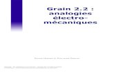 Grain 2.2 : analogies électro-mécaniqueselectroacoustique.univ-lemans.fr/cours/pdf/grain_22.pdf · Approche directe: analogie électro-mécanique (1/2) 23 Approche directe: analogie