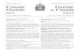 ÉDITION SPÉCIALE Vol. 148, no Canada Gazette du Canada · izenship and Immigration has established the following Ministerial Instructions that, in the opinion of the Minister, will