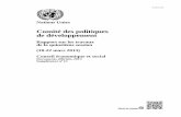 Comité des politiques de développement · 2013-06-14 · Comité des politiques de développement Rapport sur les travaux de la quinzième session (18-22 mars 2013) Conseil économique