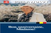 Bon anniversaire, Madame! › site › nl › residential › stamps › philately › phila… · de ses 70 ans. Bon Anniversaire, Madame! Ces prochains mois seront également importants