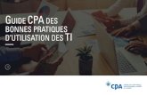 Guide des bonnes pratiques fr - Ordre des CPA du Québec · > Adopter les bonnes mesures de mitigation pour limiter ces risques. > Connaître les limites de ses connaissances et compétences