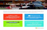 Microsoft 365 Education › IMG › pdf › brochure_m365.pdf · Collaboration Partage et stockage Email et calendrier Office 365 A1 Une version en ligne gratuite Outlook Microsoft