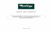 VILLE DE PONTIVYressources.pontivy.fr/docs/RLP-2008-REGL.pdf · nombre des dispositifs publicitaires présents sur le territoire communal. En effet, certains sites sont particulièrement