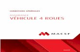 ASSURANCE VÉHICULE 4 ROUES · macsf.fr conditions gÉnÉrales assurance vÉhicule 4 roues 0103130d cg automobile 4 roues macsf_reimpression 04_2015.qxp 24/04/2015 14:12 page1