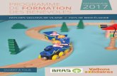 PROGRAMME 2017 DE FORMATION DES BÉNÉVOLESvallons-solidaires.fr/wp-content/uploads/2017/04/... · œuvre : création de blog ou de site internet (choix de la plateforme, inscription,