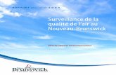 Surveillance de la qualité de l’air au Nouveau-Brunswickleg-horizon.gnb.ca/e-repository/monographs/... · (annexe 1). Des détails sont également fournis sur les modalités d’assurance
