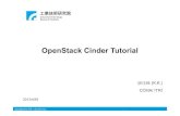 OpenStackCinder Tutorial - PyCon€¦ · Copyright 2013 ITRI 工業技術研究院 Implementation(2/2) • Attach volume – User: POSTtenant_id}/servers/{vm_uuid}/os--