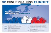 Élections 2017 BESOIN D’EUROPEconfrontations.org/wp-content/uploads/2017/01/PDF-BD-Confrontatio… · Des changements de la géopolitique et de l’économie mondiale s’annoncent.