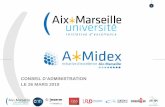 CONSEIL D’ADMINISTRATION - Aix-Marseille University · s’inscriventdans la continuité de la feuille de route A*Midex définie en 2016. ... internationale en accord avec sa stratégie