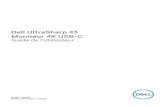 Dell U4320Q Guide de l'utilisateur...REMARQUE :Les effets possibles à long terme de l'émission de lumière bleue par le moniteur peuvent endommager les yeux, avec une fatigue oculaire