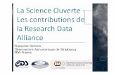 La Science Ouverte ‐ Les contributions de la ResearchData ......of inter‐operable data management that could accomplish an effective open‐ data science environment at the G7