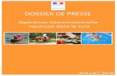 OIV 2016 - Dossier de presse - Jura · sanitaire des aliments, pour plusieurs raisons : ... Le pôle cohésion sociale de la DDCSPP coordonne le dispositif de contrôle et d’évaluation