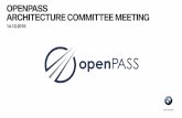 OPENPASS ARCHITECTURE COMMITTEE MEETING · Given is a road with 3 lanes Scope: OpenDRIVE import, OSI ground truth generation An ego car is placed at the center lane, surrounded by