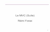 Le MVC (Suite) Rémi Foraxigm.univ-mlv.fr › ~forax › ens › ig › cours › pdf › UI-15-MVC Suite.pdf · 6 L'adapter Le FilteredListAdapter est un ListModel pour la vue mais