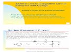 Tuned Circuit and Tuned Amplifiermsn/223410tuned.pdf · 2005-11-24 · From the tuned amplifier (a) Calculate C1 and C2 to maintain a resonant frequency of 1MHz and a bandwidth of