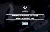 RAPPORT D’ACTIVITÉ 2017-2018 INSTITUT …...adaptatives : pise en compte de l’individu en tant u’utilisateur, de son environnement et des modes d’inteaction en jeu. La ichesse