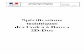 Spécifications techniques des Codes à Barres 2D-Doc · 2018-11-07 · Date AGENCE NATIONALE DES TITRES SECURISÉS Spécifications techniques des codes à barres 2D-Doc Version :