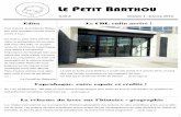 LE PETIT BARTHOU - LeWebPédagogiquelewebpedagogique.com/egazettedebarthou/files/2010/... · photos du Mali. Nous découvrons à travers celles-ci quelques paysages magnifiques de